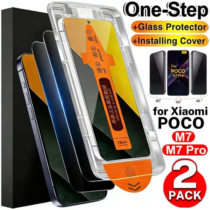 2/1Pack Privacy Tempered Glass for Xiaomi Poco M7/M7Pro Anti-spy Screen Protectors Easy To Install Anti-scratch Protection Glass
2/1Pack Privacy Tempered Glass for Xiaomi Poco M7/M7Pro Anti-spy Screen Protectors Easy To Install Anti-scratch Protection Glass