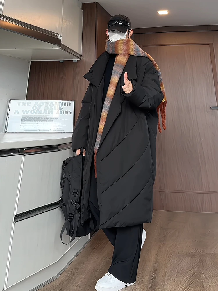 Bla Mid-Length Cotton Suit Coat Men's Winter Faion Hepburn Sle Over-Knee Windbreaker Thiened Warm Long Sve Zipper
Bla Mid-Length Cotton Suit Coat Men's Winter Faion Hepburn Sle Over-Knee Windbreaker Thiened Warm Long Sve Zipper