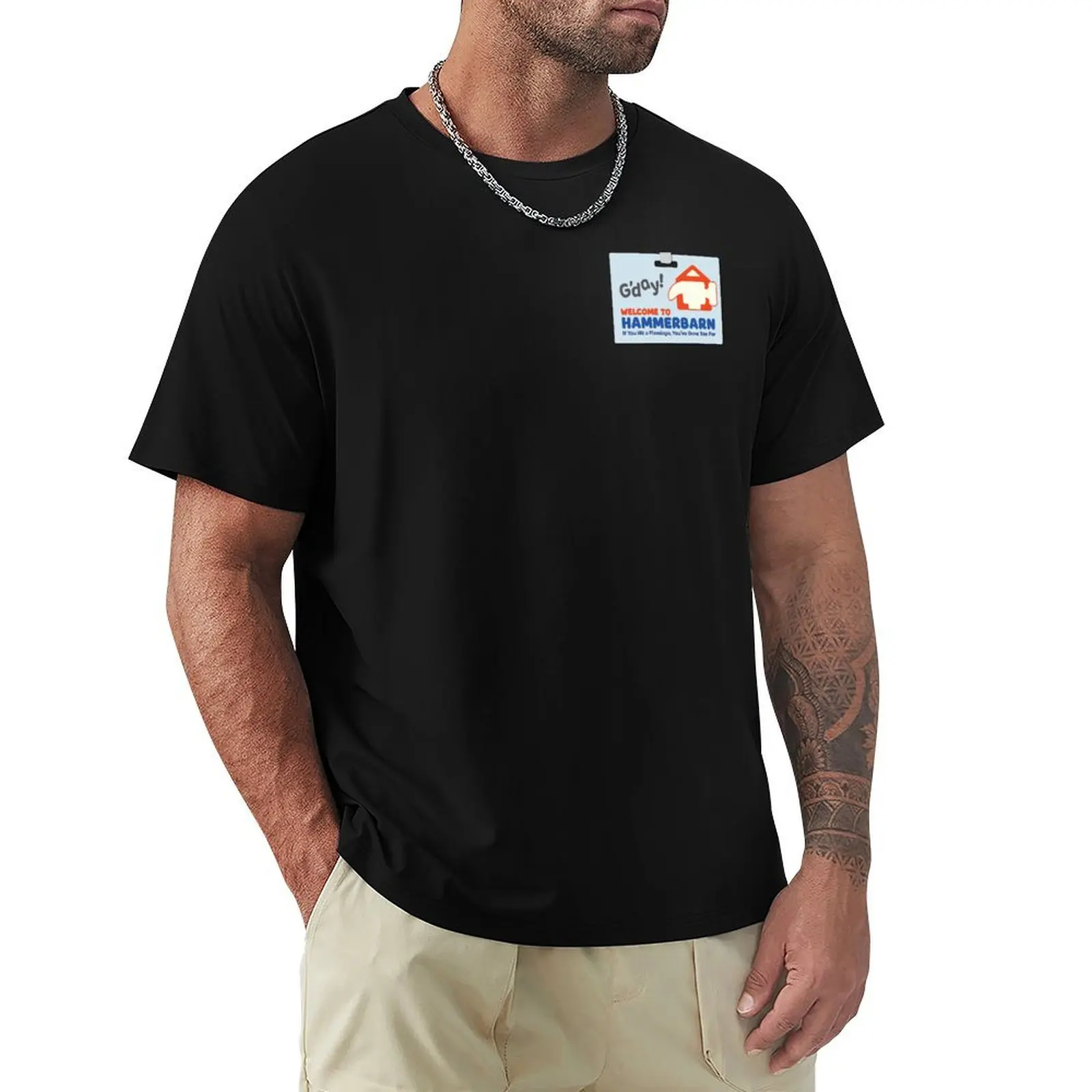 Welcome to Hammerbarn! T-Shirt Holiday Simple Tee Shirt
Welcome to Hammerbarn! T-Shirt Holiday Simple Tee Shirt