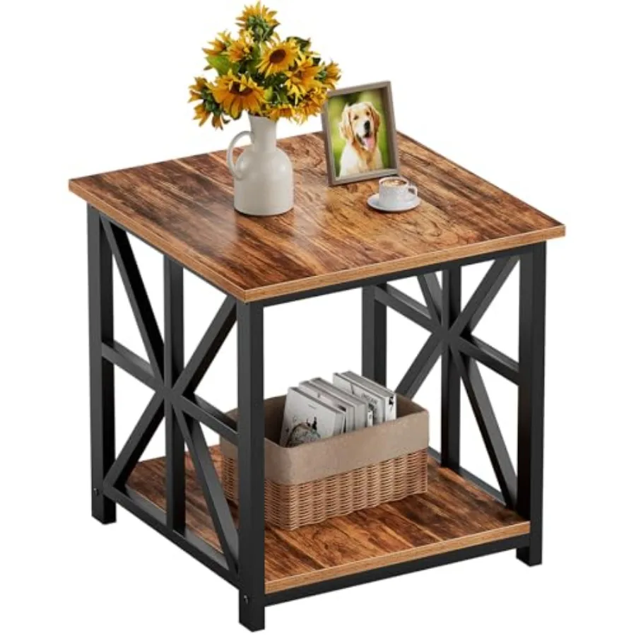 End Table with 2-Tier Storage Shelf 19.7 inch Side Table for Living Room Modern Nightstand Bedside Table for Bedroom Office
End Table with 2-Tier Storage Shelf 19.7 inch Side Table for Living Room Modern Nightstand Bedside Table for Bedroom Office