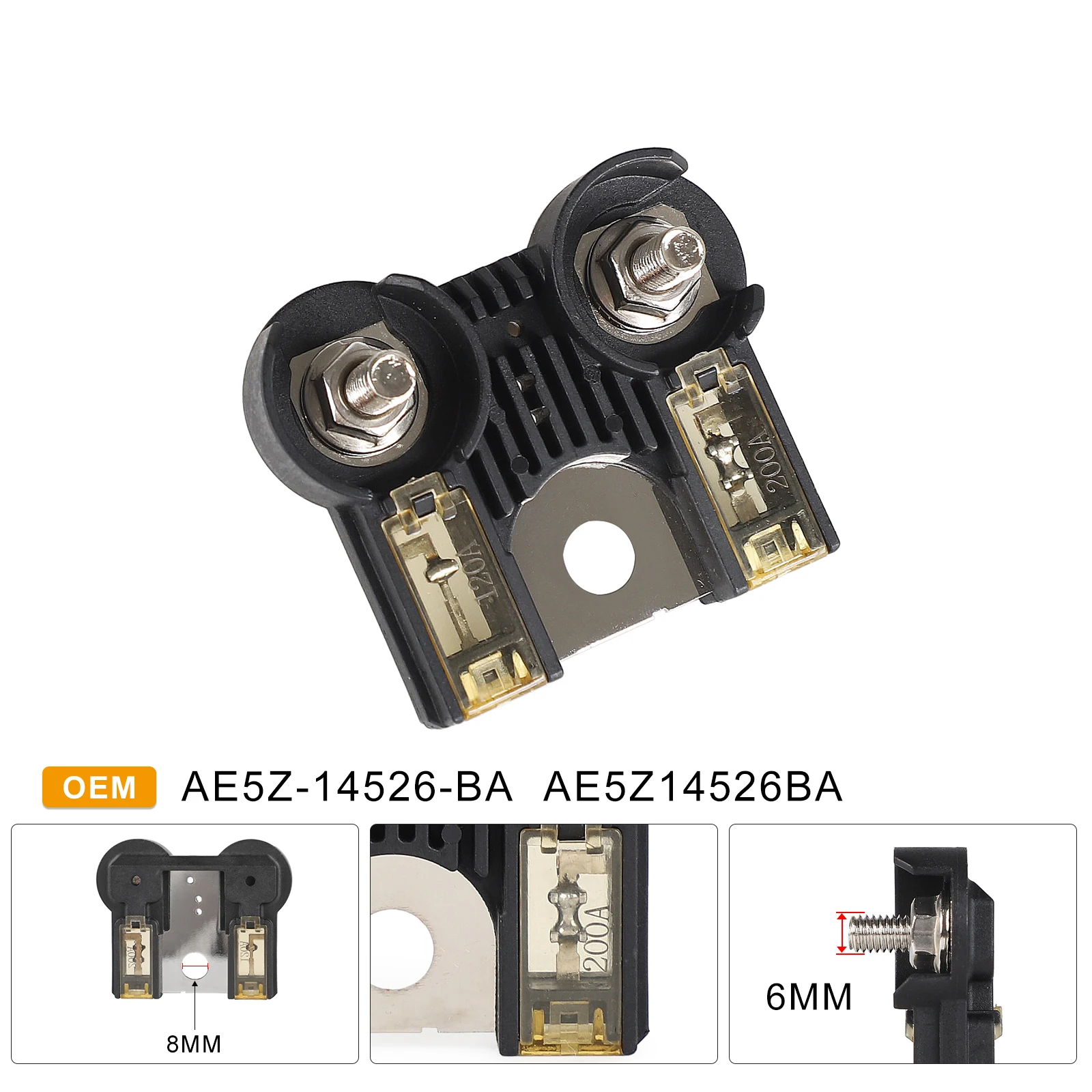 3 Hole 200A/120Amp Black Auto Fuse Circuit Breaker Assembly OEM AE5Z-14526-BA AE5Z14526BA
3 Hole 200A/120Amp Black Auto Fuse Circuit Breaker Assembly OEM AE5Z-14526-BA AE5Z14526BA