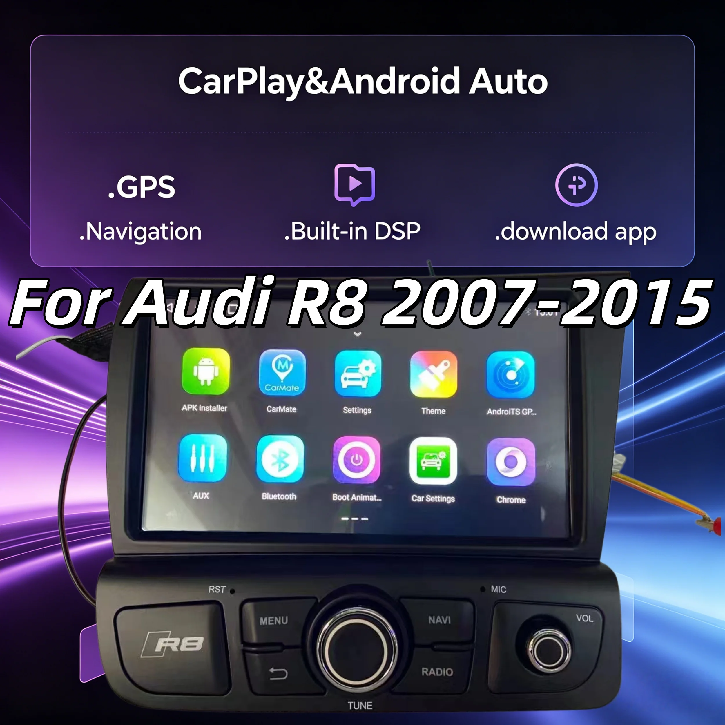 Android 13 256G For Audi R8 2007-2015 Car GPS Navigation Auto Stereo HeadUnit Multimedia Radio Recorder Music DVD Player Carplay
Android 13 256G For Audi R8 2007-2015 Car GPS Navigation Auto Stereo HeadUnit Multimedia Radio Recorder Music DVD Player Carplay