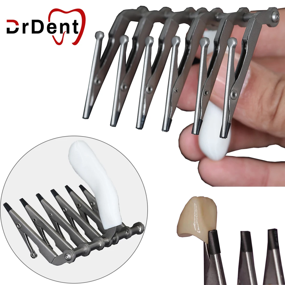 6Pcs-Clamp Dental Enamel Clip Lab Denture Holder Brush Enameled Six Tooth Soft Head for Temporary Crown Veneer Dentistry Tools
6Pcs-Clamp Dental Enamel Clip Lab Denture Holder Brush Enameled Six Tooth Soft Head for Temporary Crown Veneer Dentistry Tools
