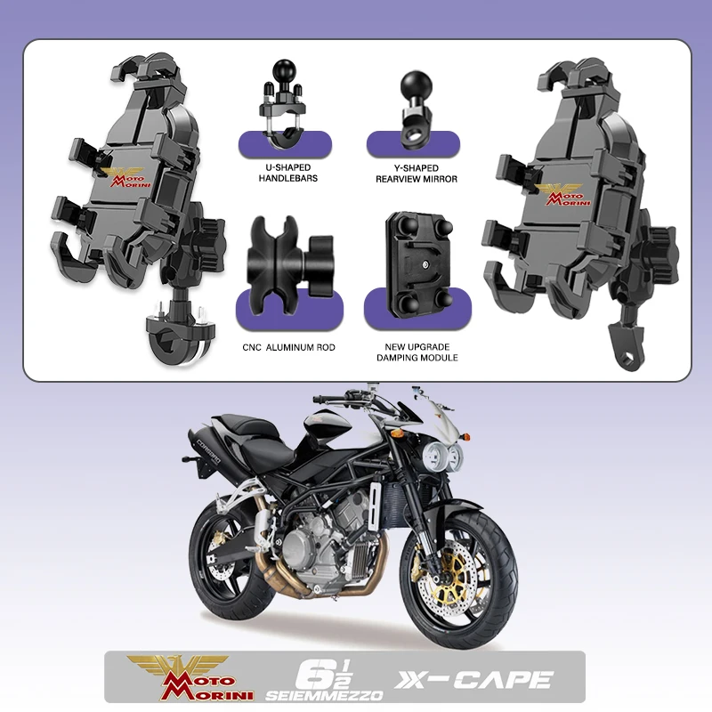 For Moto Morini 6½ SEIEMMEZZO SCR STR 650 STR SPORT TREK High-Grade Mobile Phone Holder GPS Stand Bracket Motorcycle Accessories 
For Moto Morini 6½ SEIEMMEZZO SCR STR 650 STR SPORT TREK High-Grade Mobile Phone Holder GPS Stand Bracket Motorcycle Accessories