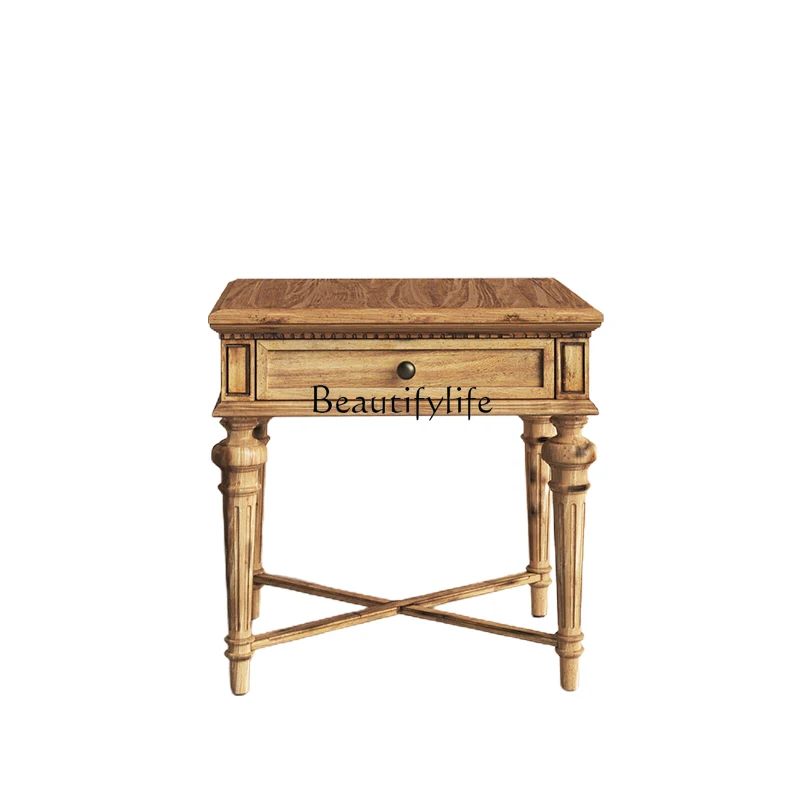 -*American solid wood rectangular coffee table living room small apartment French home model room retro coffee table
-*American solid wood rectangular coffee table living room small apartment French home model room retro coffee table