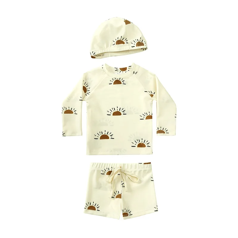 Boys Summer Kids Boy Swimsuits Vacation Beach Pants Tops with Hat Toddler Sets Split Long Sleeve Swimsuit Swimming Cap Set
Boys Summer Kids Boy Swimsuits Vacation Beach Pants Tops with Hat Toddler Sets Split Long Sleeve Swimsuit Swimming Cap Set