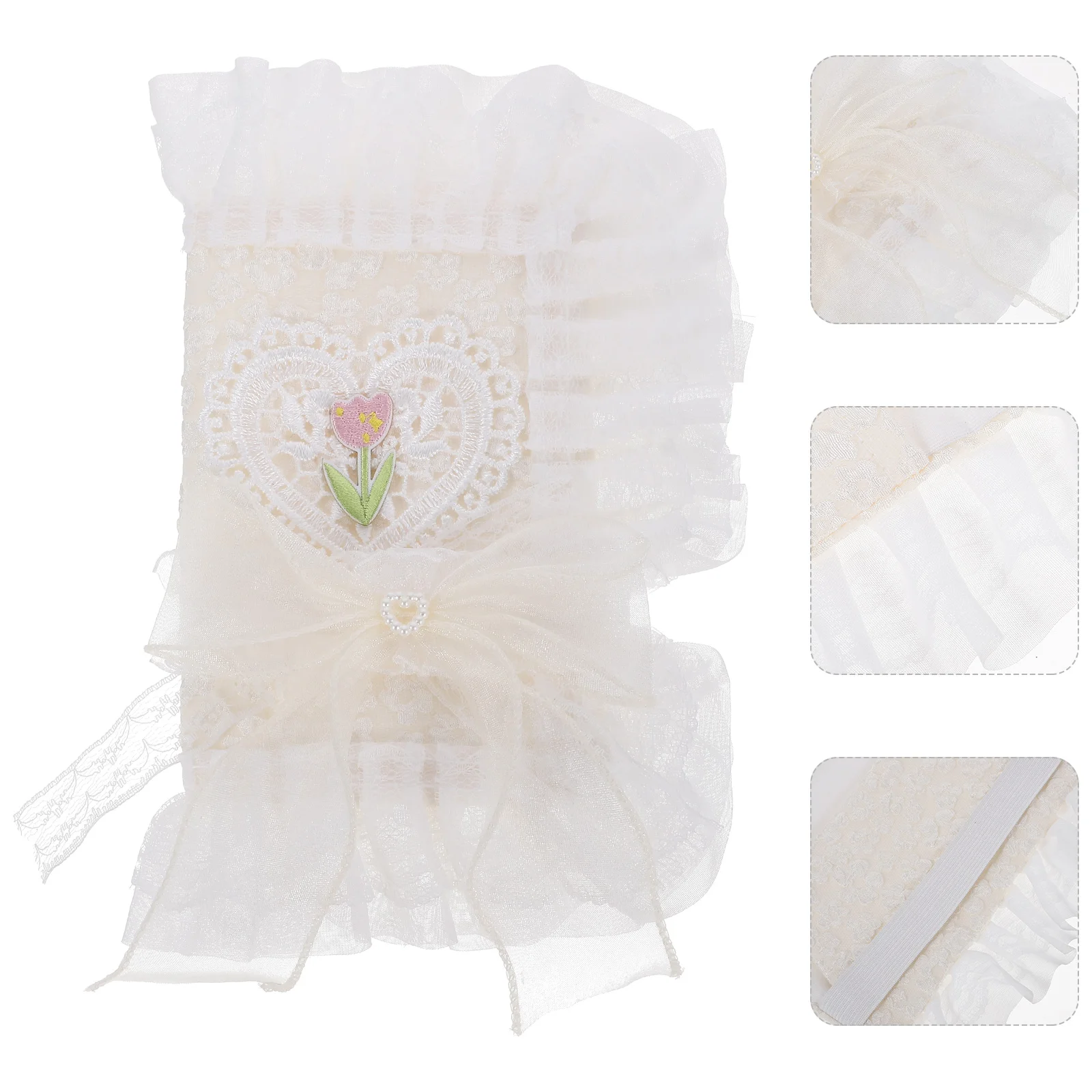 Decorative Book Sleeve Handbook Diary Fabric Protective Cover White Lace Floral (square + Strap) Polyester
Decorative Book Sleeve Handbook Diary Fabric Protective Cover White Lace Floral (square + Strap) Polyester