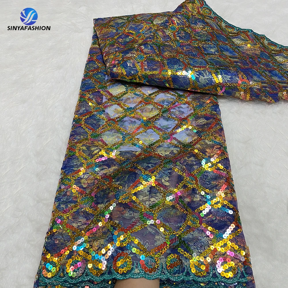 Sinya French Sequins Lace Fabrics High Quality 2023 African Couture Material For Women Wedding Bridal Tulle Mesh Bridal Dress
Sinya French Sequins Lace Fabrics High Quality 2023 African Couture Material For Women Wedding Bridal Tulle Mesh Bridal Dress