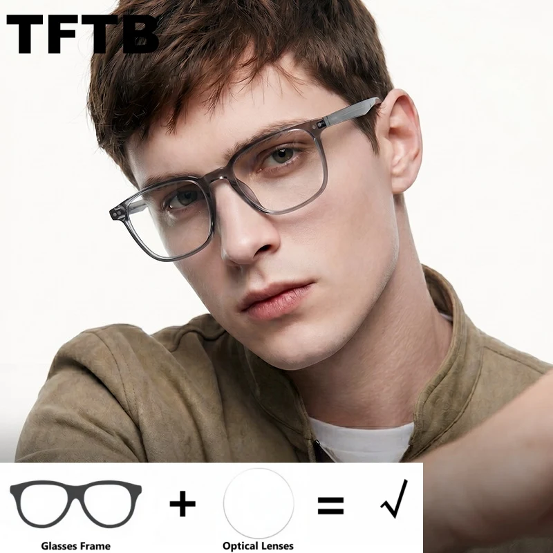 TFTB Men Simple Square Optical Prescription Glasses Blue Light Blocking Anti Reflection Anti Scratch HMC Recipe Eyewear JF5002
TFTB Men Simple Square Optical Prescription Glasses Blue Light Blocking Anti Reflection Anti Scratch HMC Recipe Eyewear JF5002