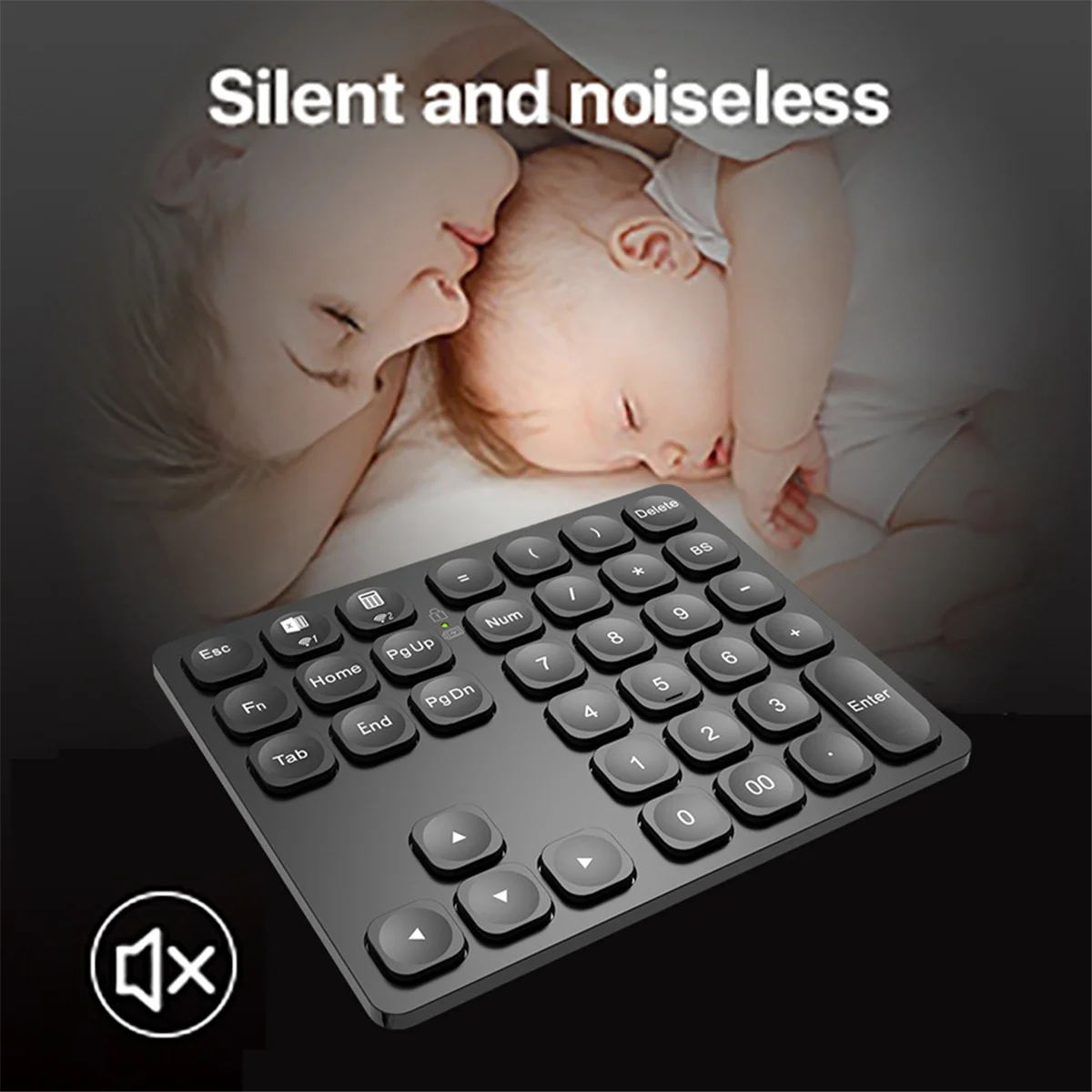Popular Dual Bluetooth Numeric Keyboard Rechargeable Wireless Numpad for PC Laptop Windows Slinet Digital Keyboard-Silver
Popular Dual Bluetooth Numeric Keyboard Rechargeable Wireless Numpad for PC Laptop Windows Slinet Digital Keyboard-Silver