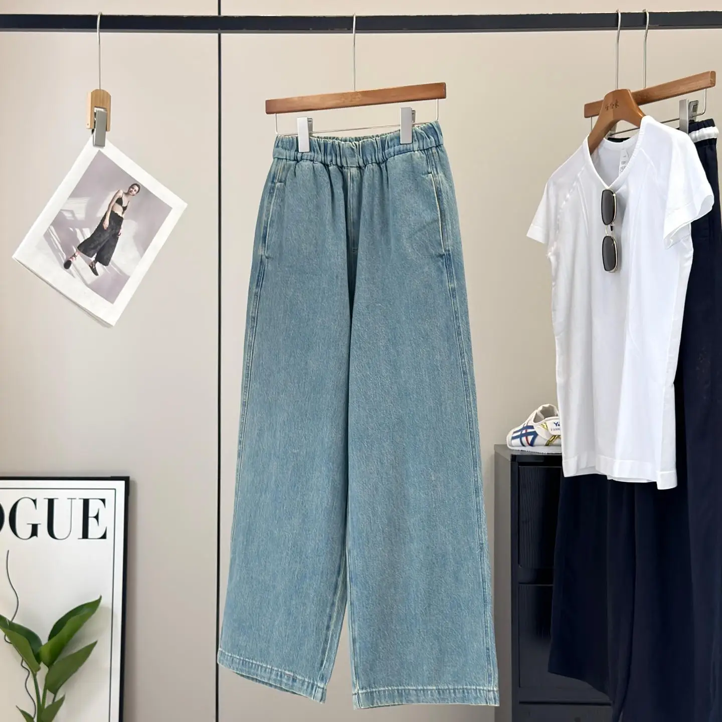 High Waist Comfortable Soft Lenzing Cotton Straight Leg Narrow Wide Leg Pants Loose Jeans Women's High Elasticity Spring Season
High Waist Comfortable Soft Lenzing Cotton Straight Leg Narrow Wide Leg Pants Loose Jeans Women's High Elasticity Spring Season