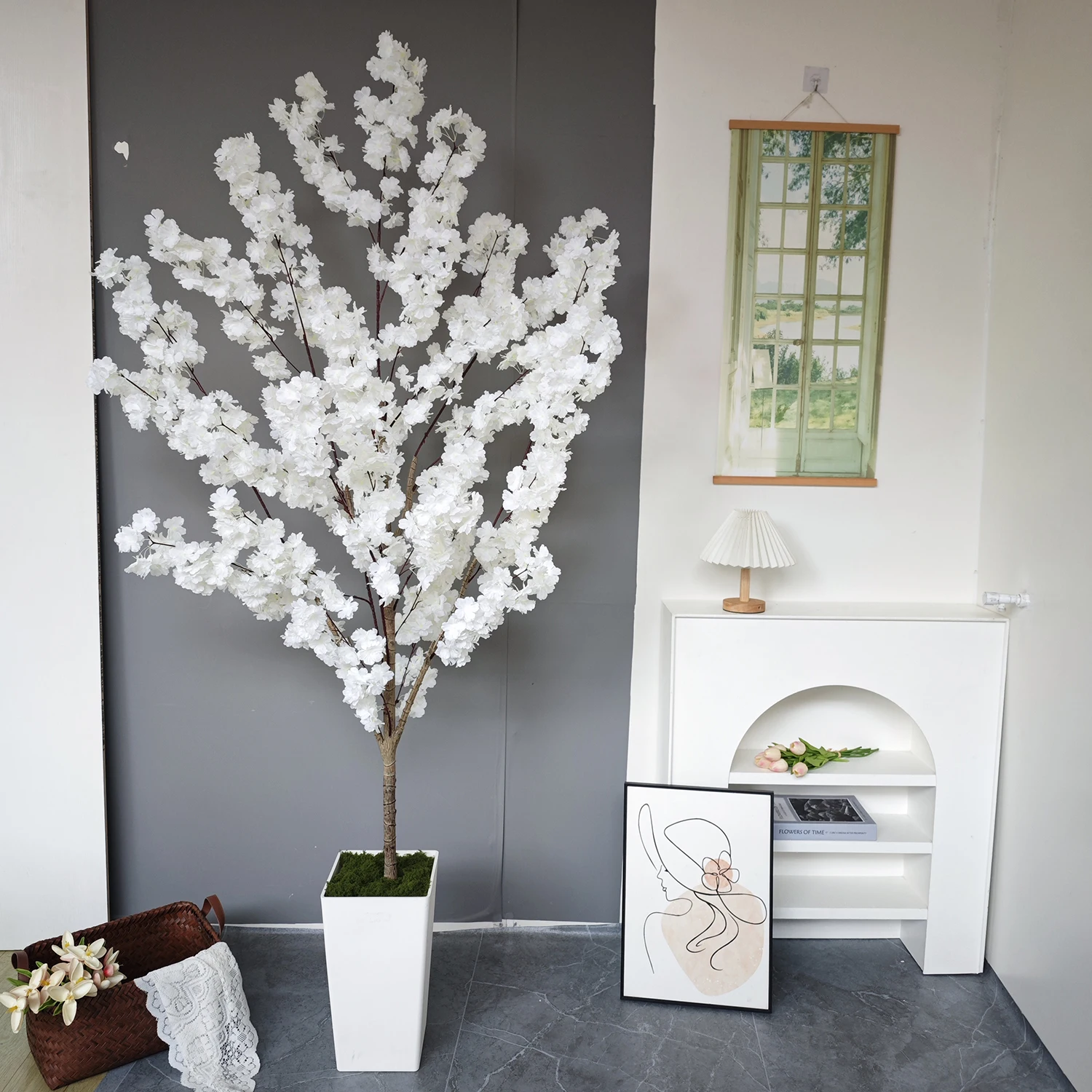Artificial Cherry Blossom Tree Trunk, Fake Flower Faux Silk Leaves Plant, Artificial Plants for Home Office Indoor Outdoor Par
Artificial Cherry Blossom Tree Trunk, Fake Flower Faux Silk Leaves Plant, Artificial Plants for Home Office Indoor Outdoor Par