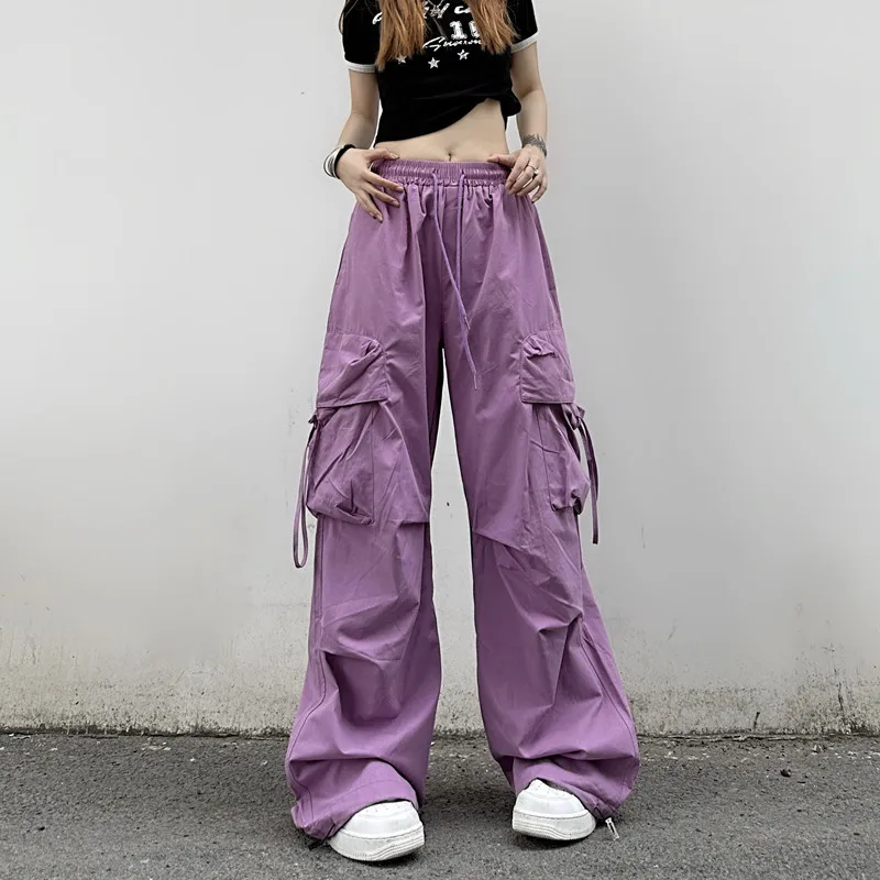 American High Street Hip-Hop Cargo Pants Women's New Spring Summer Loose Casual Straight Pants Trend s606
American High Street Hip-Hop Cargo Pants Women's New Spring Summer Loose Casual Straight Pants Trend s606