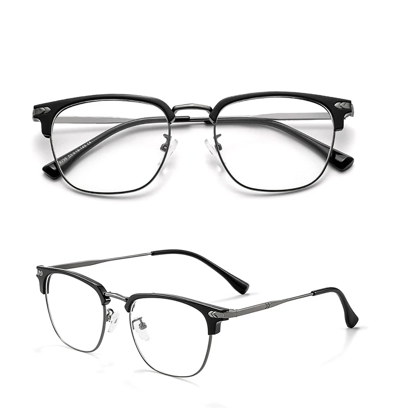 Customizable Titanium Glasses for Men - Photochromic Sunglasses, Blue Light Filter, Half-Frame & Any Degree Prescription
Customizable Titanium Glasses for Men - Photochromic Sunglasses, Blue Light Filter, Half-Frame & Any Degree Prescription