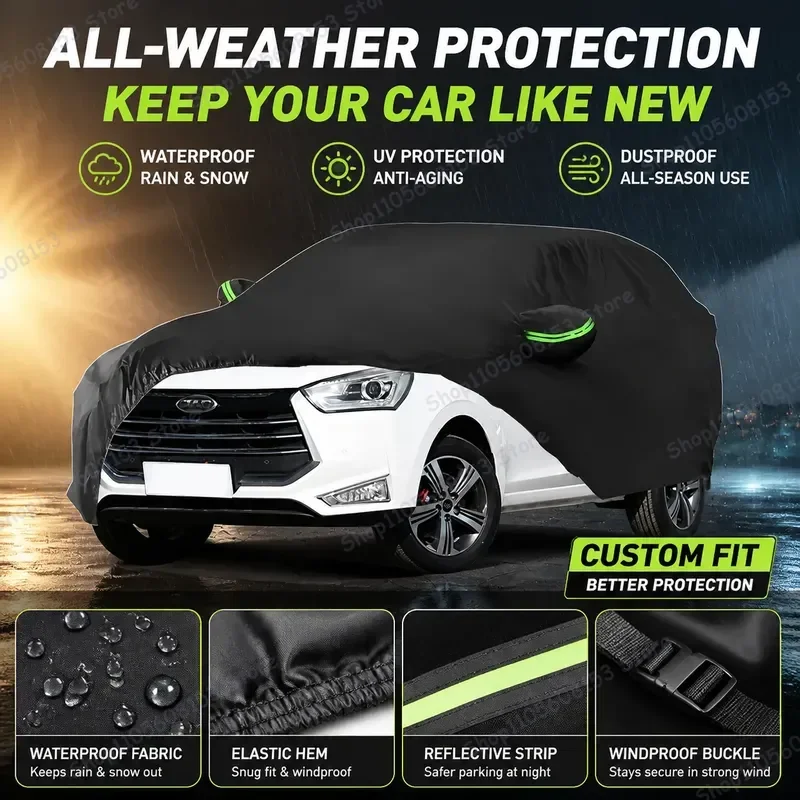 For JAC REFINE S2 Car Sunshade Cover For All Weather Protection UV Rain Snow Wind Resistance Waterproof Full Coverage Outdoor
For JAC REFINE S2 Car Sunshade Cover For All Weather Protection UV Rain Snow Wind Resistance Waterproof Full Coverage Outdoor