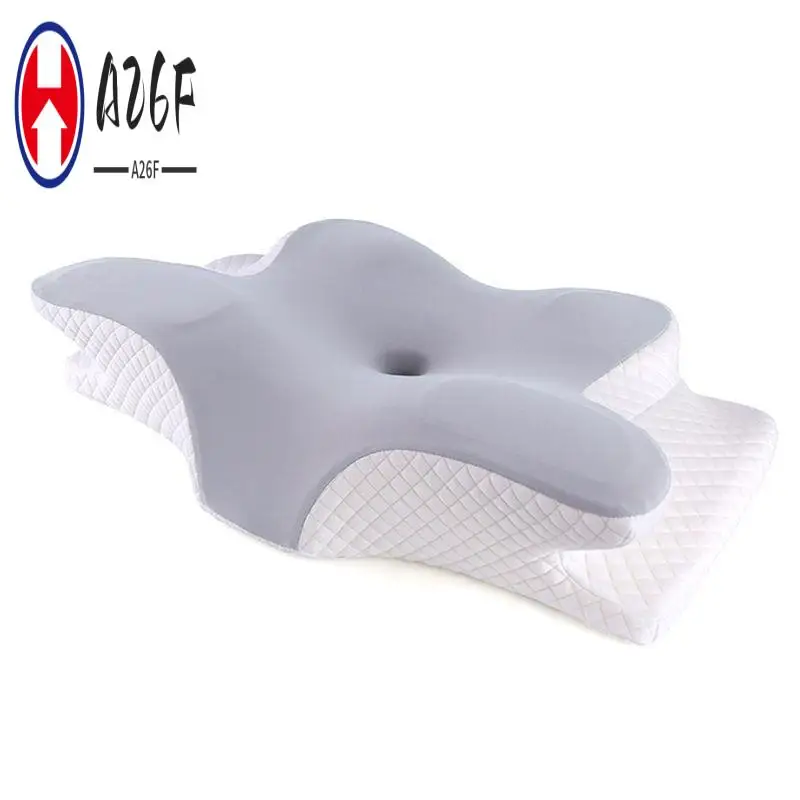 A26F-1 Piece Cervica Memory Foam Pillow Sleeping Cooling Pillow Orthopedic Contour Pillow White & Gray For Shoulder Pain
A26F-1 Piece Cervica Memory Foam Pillow Sleeping Cooling Pillow Orthopedic Contour Pillow White & Gray For Shoulder Pain