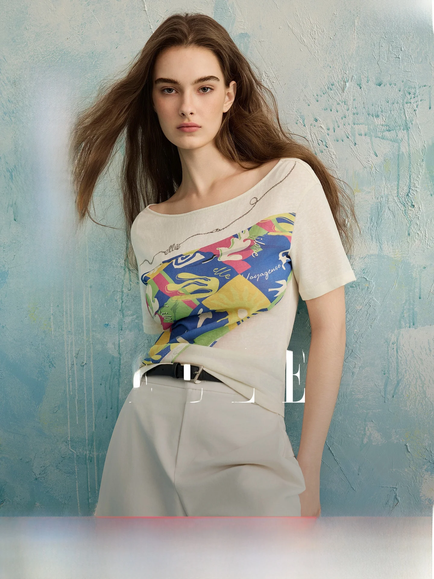 ELLE Summer 2026 Slim Fit Silk Lyocell Printed Short Sleeve Women's T-Shirt One Shoulder Commute Style Simple Design
ELLE Summer 2026 Slim Fit Silk Lyocell Printed Short Sleeve Women's T-Shirt One Shoulder Commute Style Simple Design