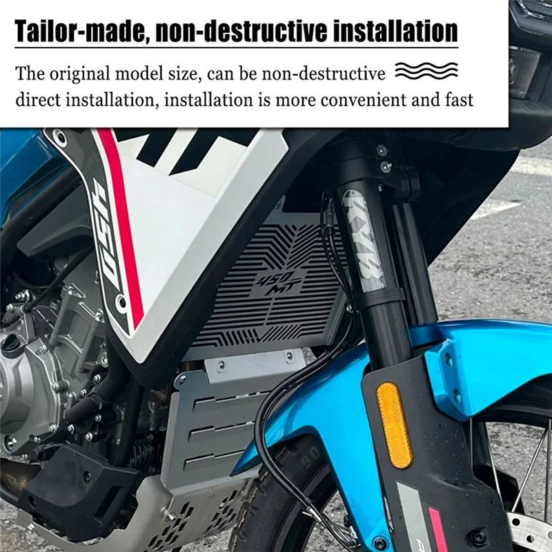 NEW-Motorcycle For CFMOTO 450MT MT450 2024 Front Shield Water Tank Protection Net Engine Cover Fan Protector Grille
NEW-Motorcycle For CFMOTO 450MT MT450 2024 Front Shield Water Tank Protection Net Engine Cover Fan Protector Grille