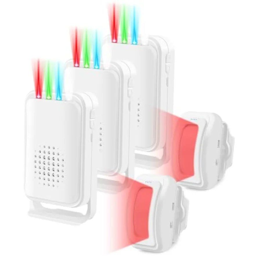 Motion Sensor Alarm Wireless, Commercial Door Bell for Entry, Wireless Door Chime Entry Alert Commercial, Bed Bell Alarm for El
Motion Sensor Alarm Wireless, Commercial Door Bell for Entry, Wireless Door Chime Entry Alert Commercial, Bed Bell Alarm for El