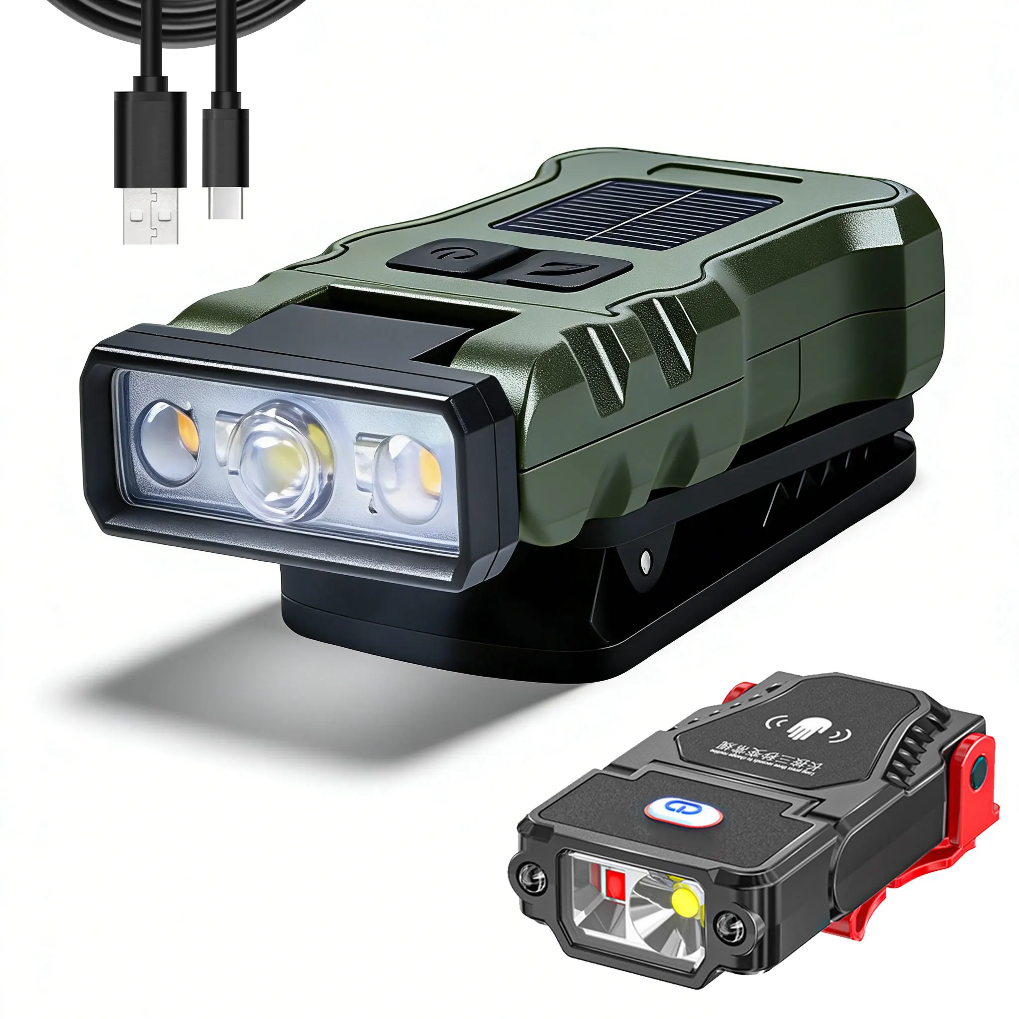 Outdoor Headlamp with Smart Sensor USB Charging LED Multi-Source Portable Night Cycling Running and Fishing Warning Light
Outdoor Headlamp with Smart Sensor USB Charging LED Multi-Source Portable Night Cycling Running and Fishing Warning Light