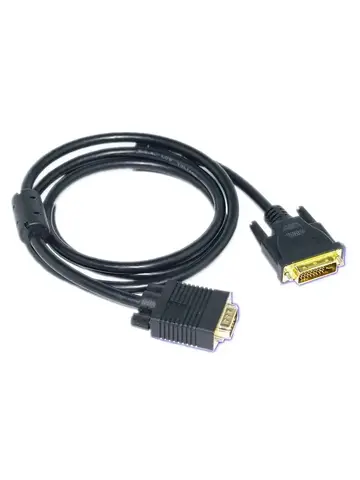 DVI to VGA cable 24+5 male to male high-definition graphics card video signal connection cable DVI-D computer adapter 15 pin