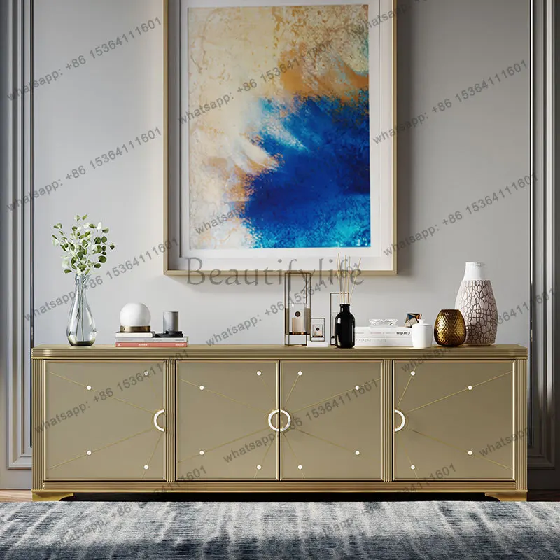 XX. American light luxury solid wood living room TV cabinet European postmodern locker
XX. American light luxury solid wood living room TV cabinet European postmodern locker