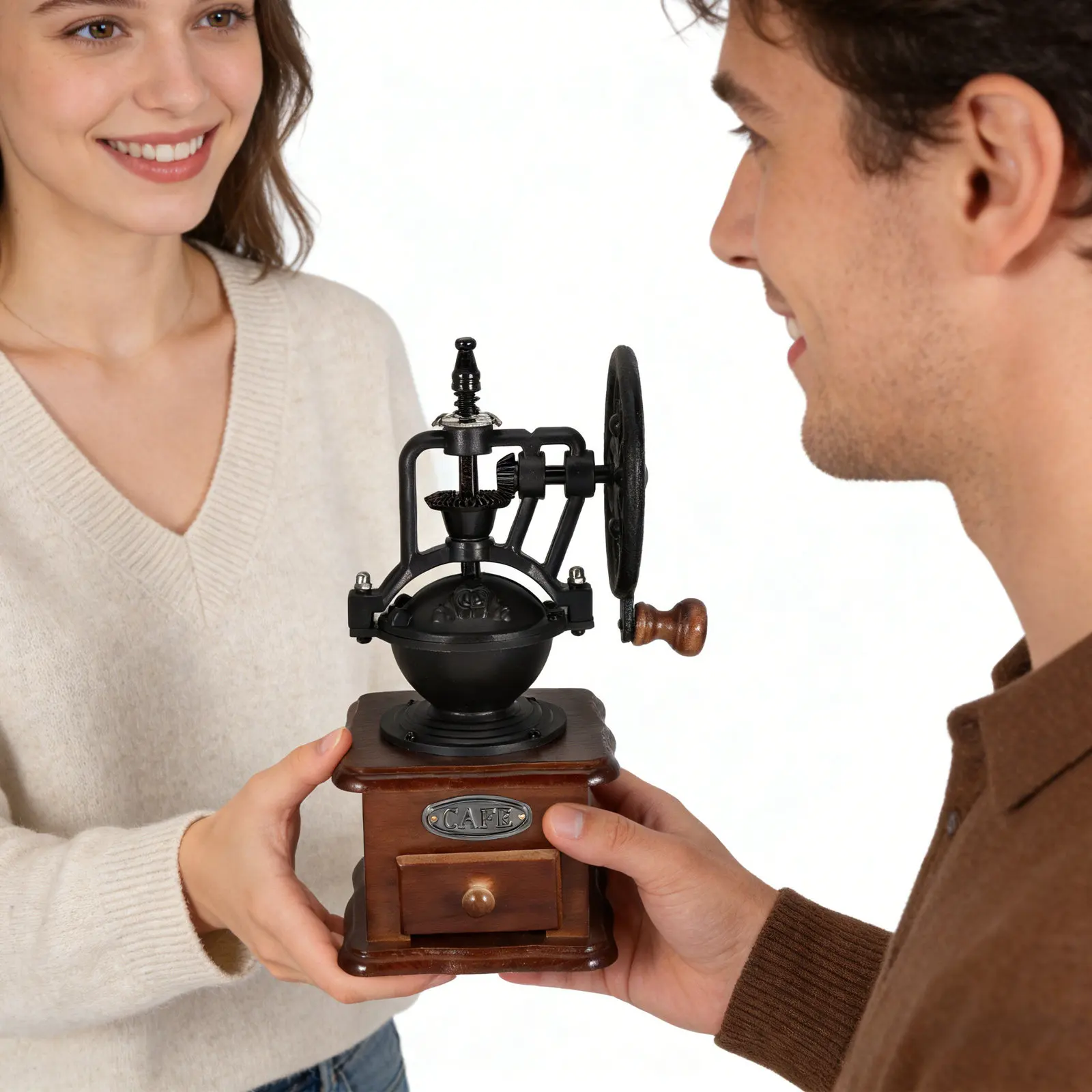 Manual Coffee Grinder Hand Crank Wooden Base with Drawer for Coffee Beans and Dry Spices Ultra Fine Grinding No Electricity
Manual Coffee Grinder Hand Crank Wooden Base with Drawer for Coffee Beans and Dry Spices Ultra Fine Grinding No Electricity