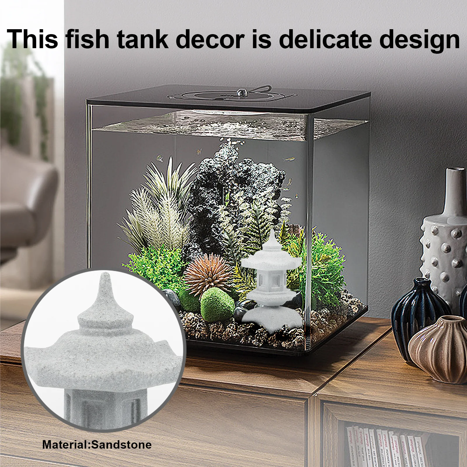 Stone Lamp-Shaped Aquarium Ornament Compact Durable Realistic Fish Tank Landscape Decoration Micro Landscape Decoration
Stone Lamp-Shaped Aquarium Ornament Compact Durable Realistic Fish Tank Landscape Decoration Micro Landscape Decoration