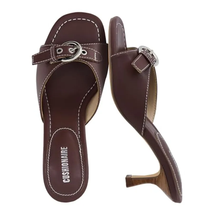 CUSHIONAIRE Belle Kitten Heels for Women with Buckle Accent, Comfortable Mule Dressy Womens Sandals
CUSHIONAIRE Belle Kitten Heels for Women with Buckle Accent, Comfortable Mule Dressy Womens Sandals