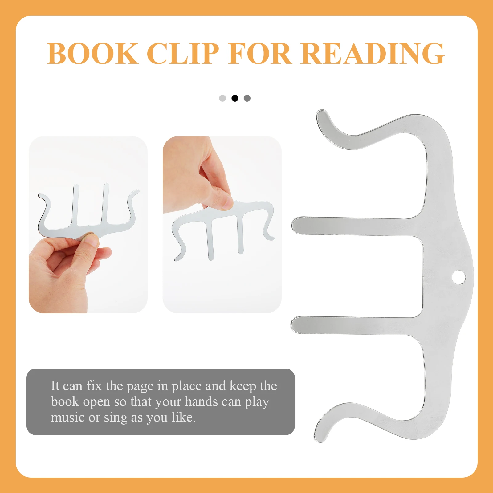 Hold Metal Sheet Music Holder Decor Book Clip Bookshelf Page Silver Iron Paper Clips 
Hold Metal Sheet Music Holder Decor Book Clip Bookshelf Page Silver Iron Paper Clips