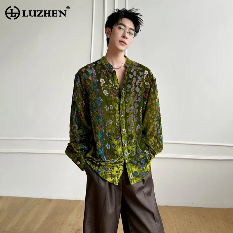 LUZHEN 2026 Spring New Embroidery Pattern Elegant Luxury Temperament Long Sleeve Shirts Men's Fashion Handsome Male Tops JY6782
LUZHEN 2026 Spring New Embroidery Pattern Elegant Luxury Temperament Long Sleeve Shirts Men's Fashion Handsome Male Tops JY6782