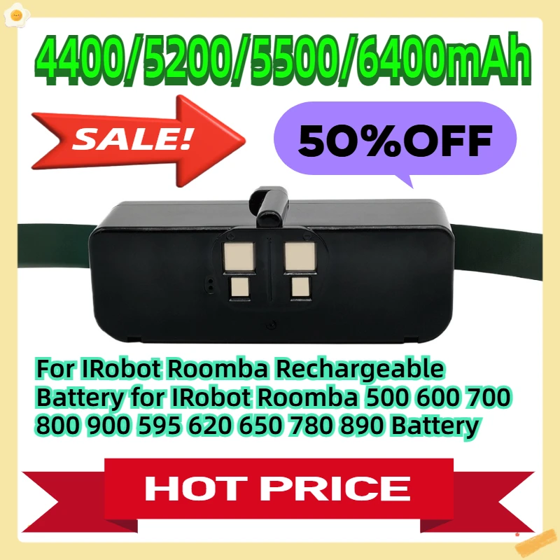 For IRobot Roomba Rechargeable Battery for IRobot Roomba 500 600 700 800 900 595 620 650 780 890 Battery
For IRobot Roomba Rechargeable Battery for IRobot Roomba 500 600 700 800 900 595 620 650 780 890 Battery