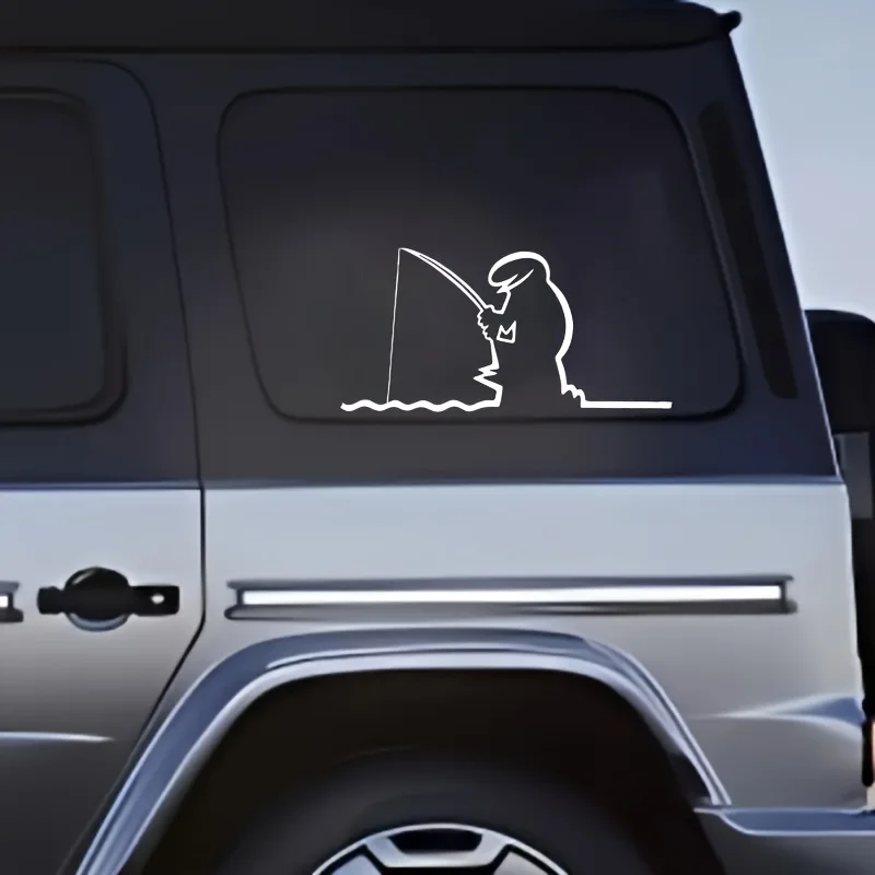 Cute Fishing Line Theme Car Decal Decorative Sticker, Suitable for General Car Stickers Such As Cups, Laptops, Refrigerators
Cute Fishing Line Theme Car Decal Decorative Sticker, Suitable for General Car Stickers Such As Cups, Laptops, Refrigerators
