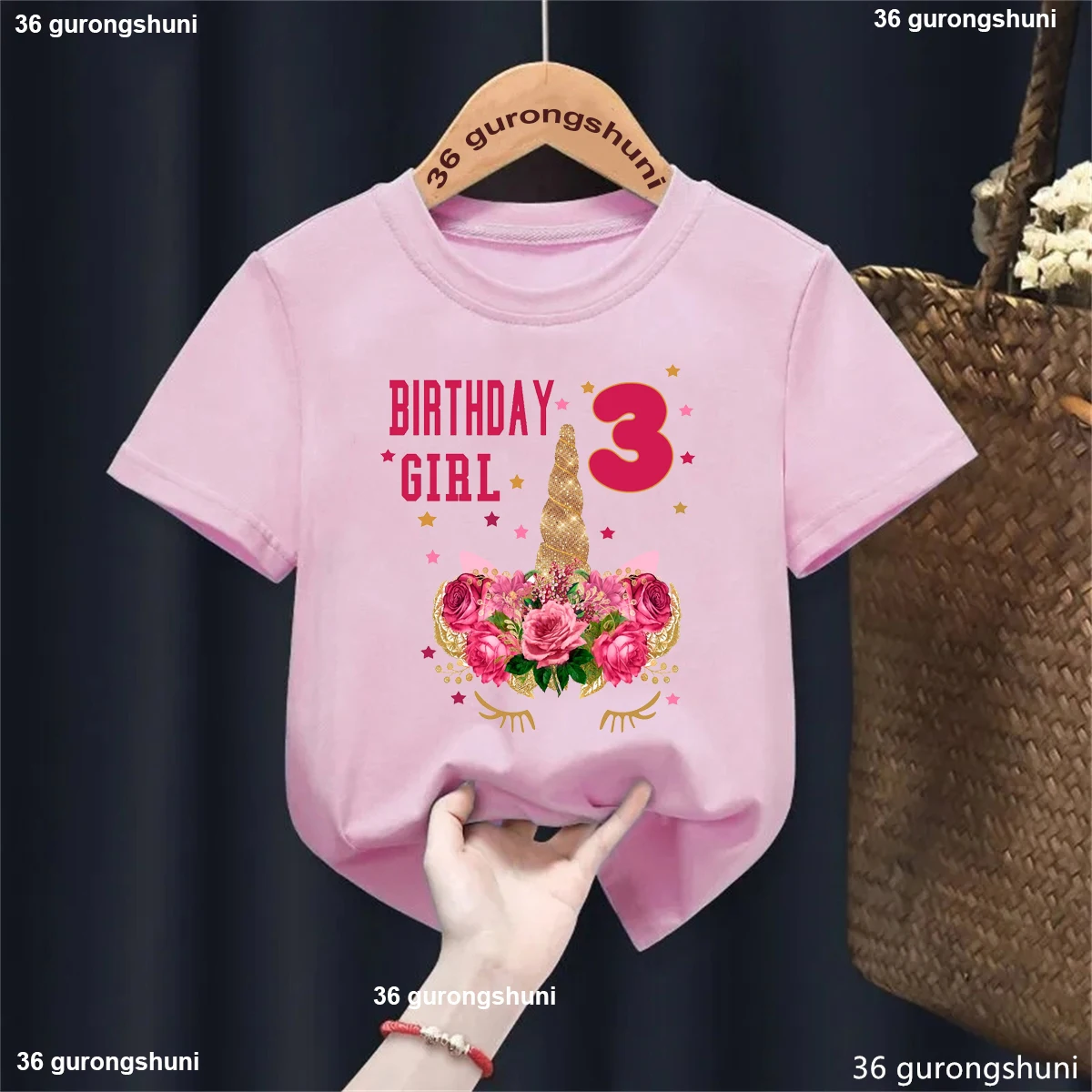2nd/3rd/4th Birthday Girl Unicorn Magic Printed Tshirt Girls Kawaii Kids Clothes Summer Tops White/Pink/Blue/Black T-Shirt
2nd/3rd/4th Birthday Girl Unicorn Magic Printed Tshirt Girls Kawaii Kids Clothes Summer Tops White/Pink/Blue/Black T-Shirt