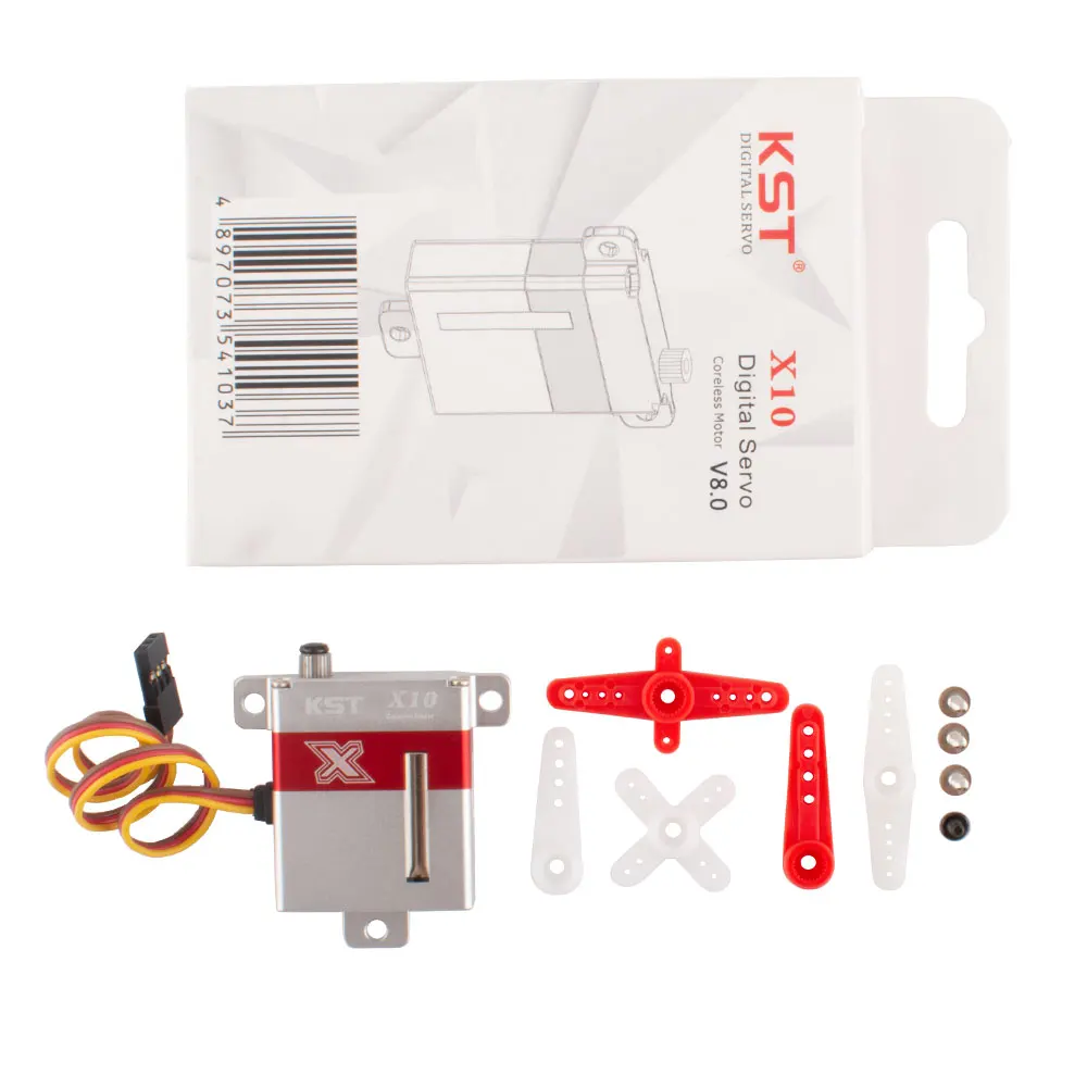 KST X10/X10 Mini/X10-710 V8.0 Цифровой сервопривод с металлической шестерней 7,5 кг/10,8 кг 0,10 с для радиоуправляемых самолетов-планеров F3J/F3B/F3F Вертолет
KST X10/X10 Mini/X10-710 V8.0 Цифровой сервопривод с металлической шестерней 7,5 кг/10,8 кг 0,10 с для радиоуправляемых самолетов-планеров F3J/F3B/F3F Вертолет