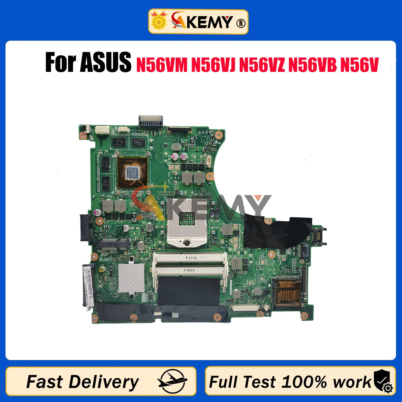 N56VM Laptop Motherboard For ASUS N56V N56VM N56VJ N56VZ N56VB N56VV Notebook Mainboard in stock 100% tests OK fast shipping
N56VM Laptop Motherboard For ASUS N56V N56VM N56VJ N56VZ N56VB N56VV Notebook Mainboard in stock 100% tests OK fast shipping