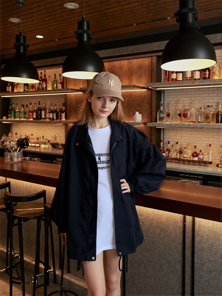 Куртки с отложным воротником, двусторонняя демисезонная куртка для женщин, весенняя солнцезащитная флисовая рабочая одежда для ночного клуба, простая
Куртки с отложным воротником, двусторонняя демисезонная куртка для женщин, весенняя солнцезащитная флисовая рабочая одежда для ночного клуба, простая