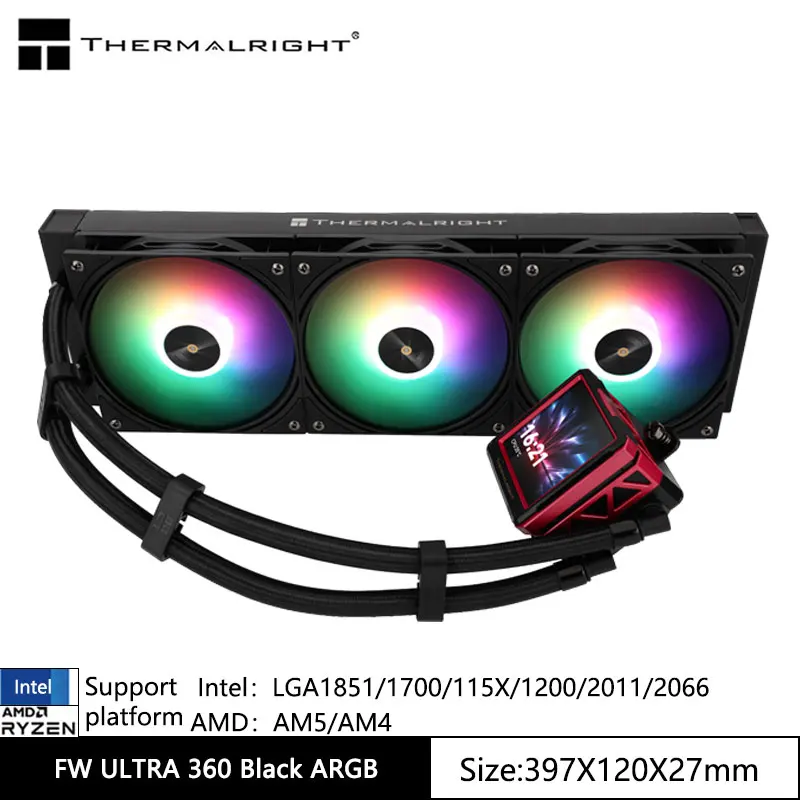 Thermalright FROZEN WARFRAME ULTRA 360 ARGB встроенный радиатор с водяным охлаждением, магнитный вращающийся 1,3-дюймовый ЖК-дисплей
Thermalright FROZEN WARFRAME ULTRA 360 ARGB встроенный радиатор с водяным охлаждением, магнитный вращающийся 1,3-дюймовый ЖК-дисплей