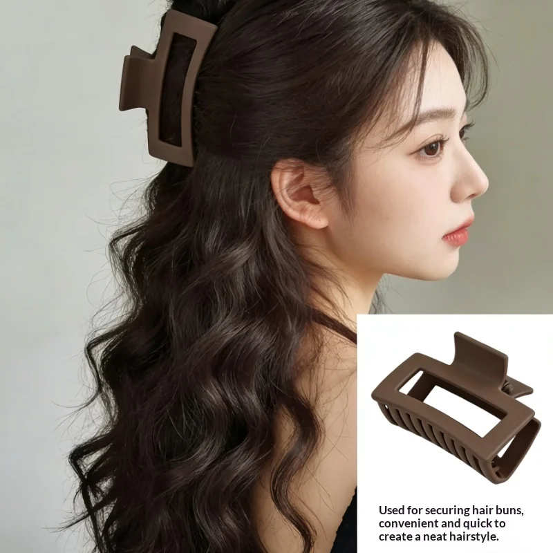 Frosted Rectangular Hair Clip for Women with Multiple Hairpins Shark Clip Back Stylish Temperament Hair Accessories
Frosted Rectangular Hair Clip for Women with Multiple Hairpins Shark Clip Back Stylish Temperament Hair Accessories