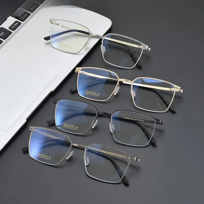 Мужские сверхлегкие оправы для очков из чистого титана, гибкие, качественные, для рецептурных линз
Мужские сверхлегкие оправы для очков из чистого титана, гибкие, качественные, для рецептурных линз