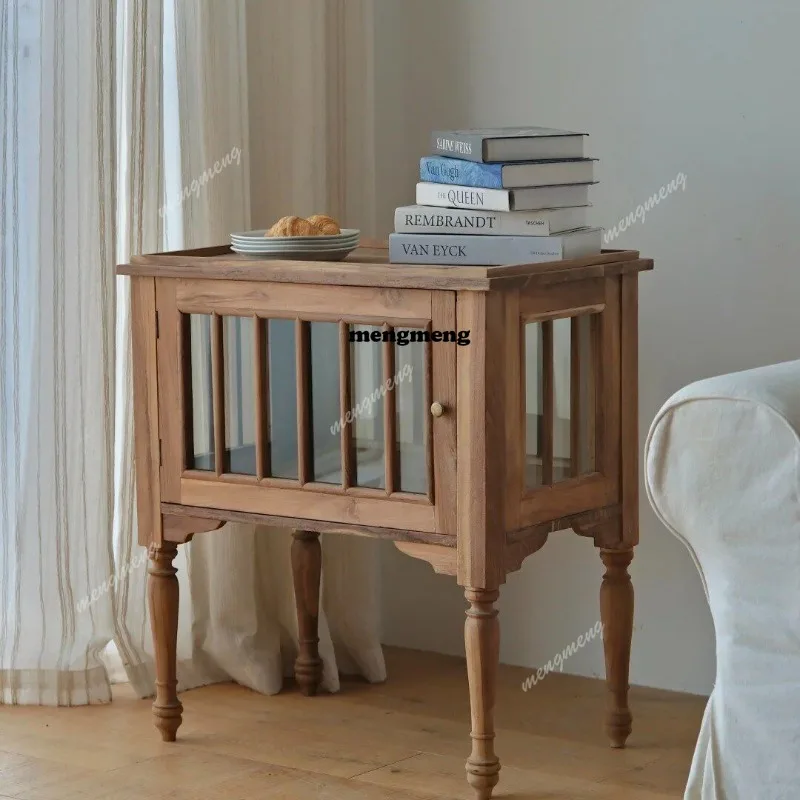 Medieval oak retro storage corner few French living room small tea table bedroom bedside table sofa side table
Medieval oak retro storage corner few French living room small tea table bedroom bedside table sofa side table