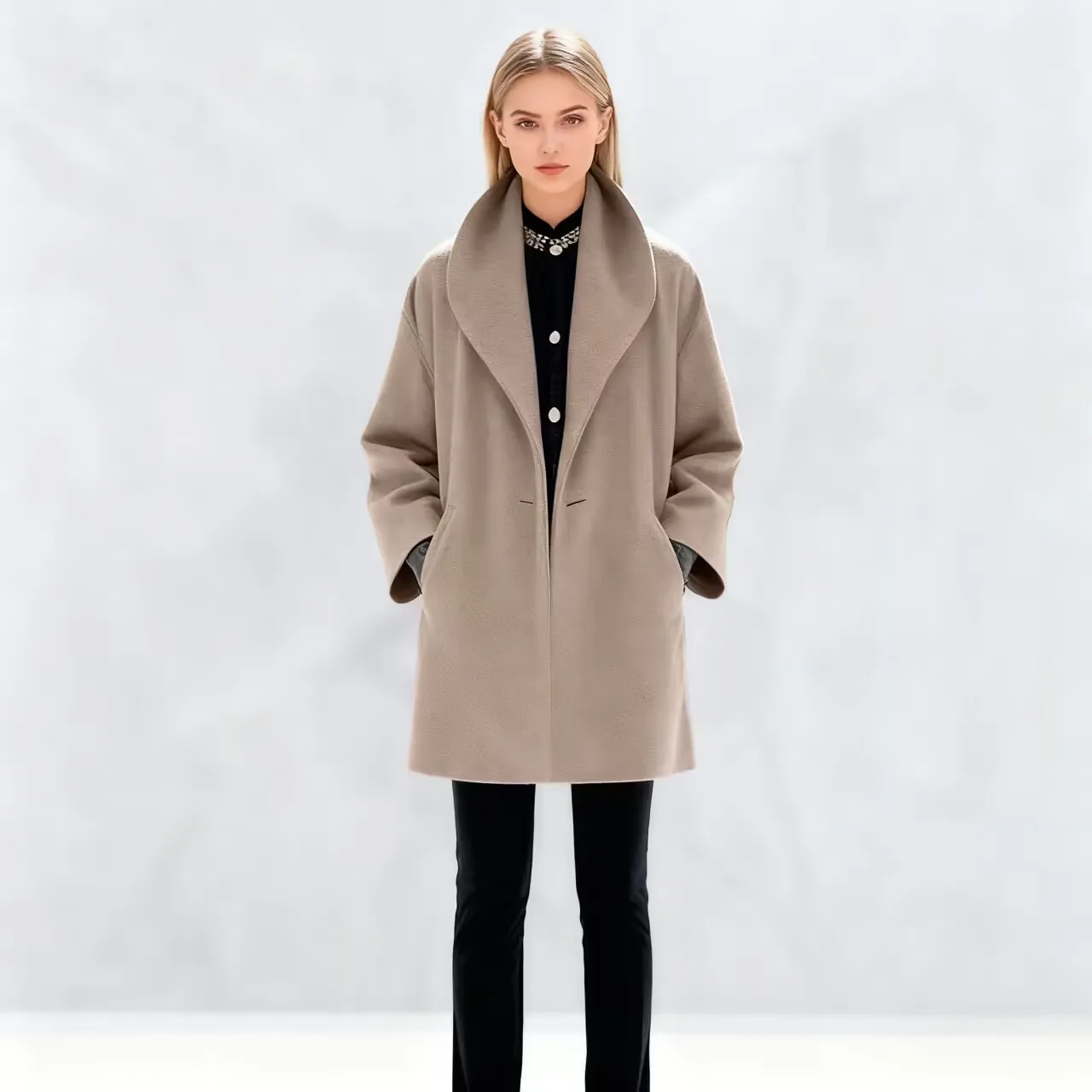 Шерстяные пальто Женское шерстяное пальто Зеленое осеннее пальто с отделкой из искусственного меха в британском стиле с зубчатым воротником Регулируемые пальто с приталенной талией
Шерстяные пальто Женское шерстяное пальто Зеленое осеннее пальто с отделкой из искусственного меха в британском стиле с зубчатым воротником Регулируемые пальто с приталенной талией