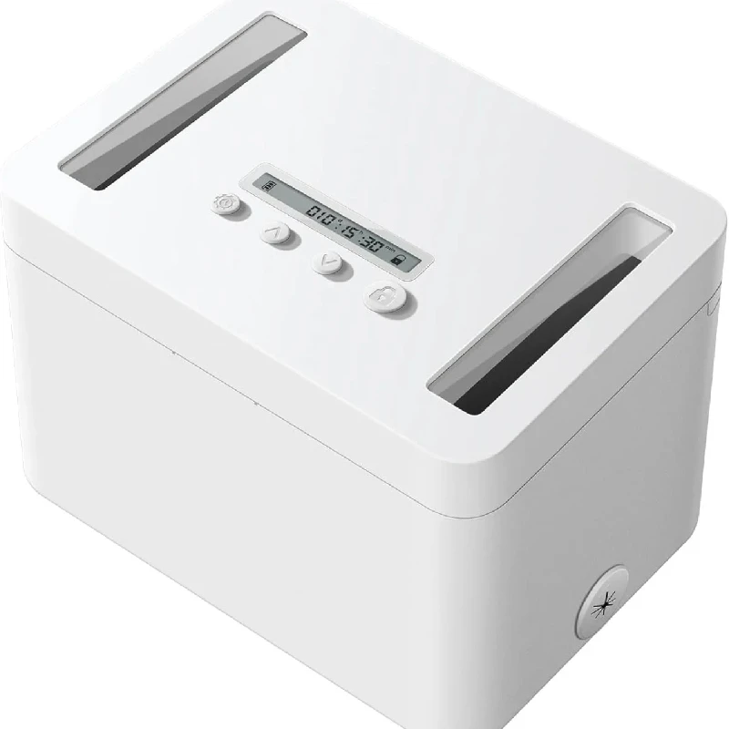 Vaydeer Metal Timed Lock Box for Iphone / Game device /Ipad/Tablet, Self-Control Phone Lock Box with Child Lock and LED Display
Vaydeer Metal Timed Lock Box for Iphone / Game device /Ipad/Tablet, Self-Control Phone Lock Box with Child Lock and LED Display