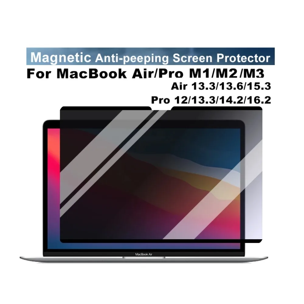 Магнитная защита экрана от подглядывания для Macbook Air 13,6 15 M1 M2 M3 M4 Pro 14 16 2023, антишпионская пленка, фильтр конфиденциальности
Магнитная защита экрана от подглядывания для Macbook Air 13,6 15 M1 M2 M3 M4 Pro 14 16 2023, антишпионская пленка, фильтр конфиденциальности