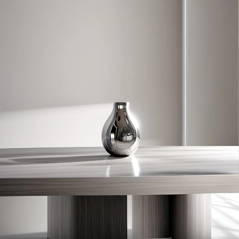 Stainless steel light luxury vase creative home living room dining table simple ornament flower illustrator
Stainless steel light luxury vase creative home living room dining table simple ornament flower illustrator