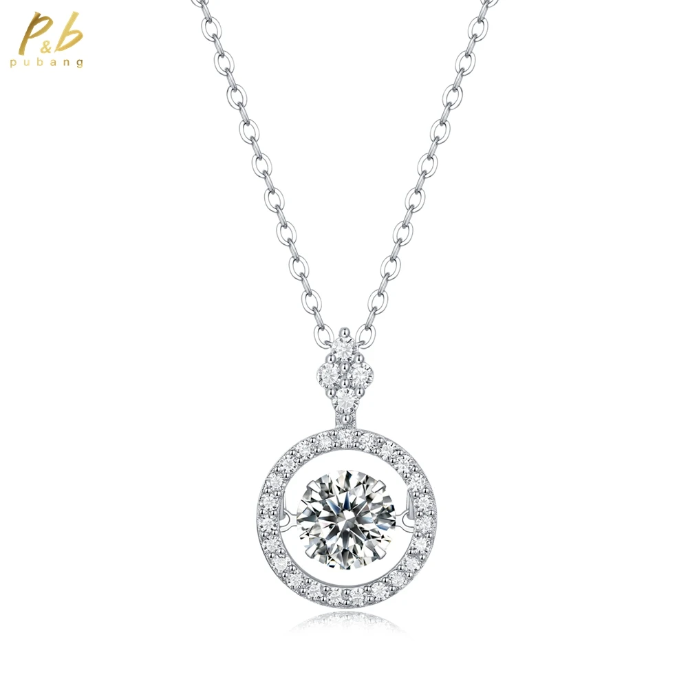 PuBang Fine Jewelry Real 925 Sterling Silver 3EX VVS1 D Color Sparkling 1CT Moissanite Diamonds Gems Pendant Necklace Wholesale
PuBang Fine Jewelry Real 925 Sterling Silver 3EX VVS1 D Color Sparkling 1CT Moissanite Diamonds Gems Pendant Necklace Wholesale