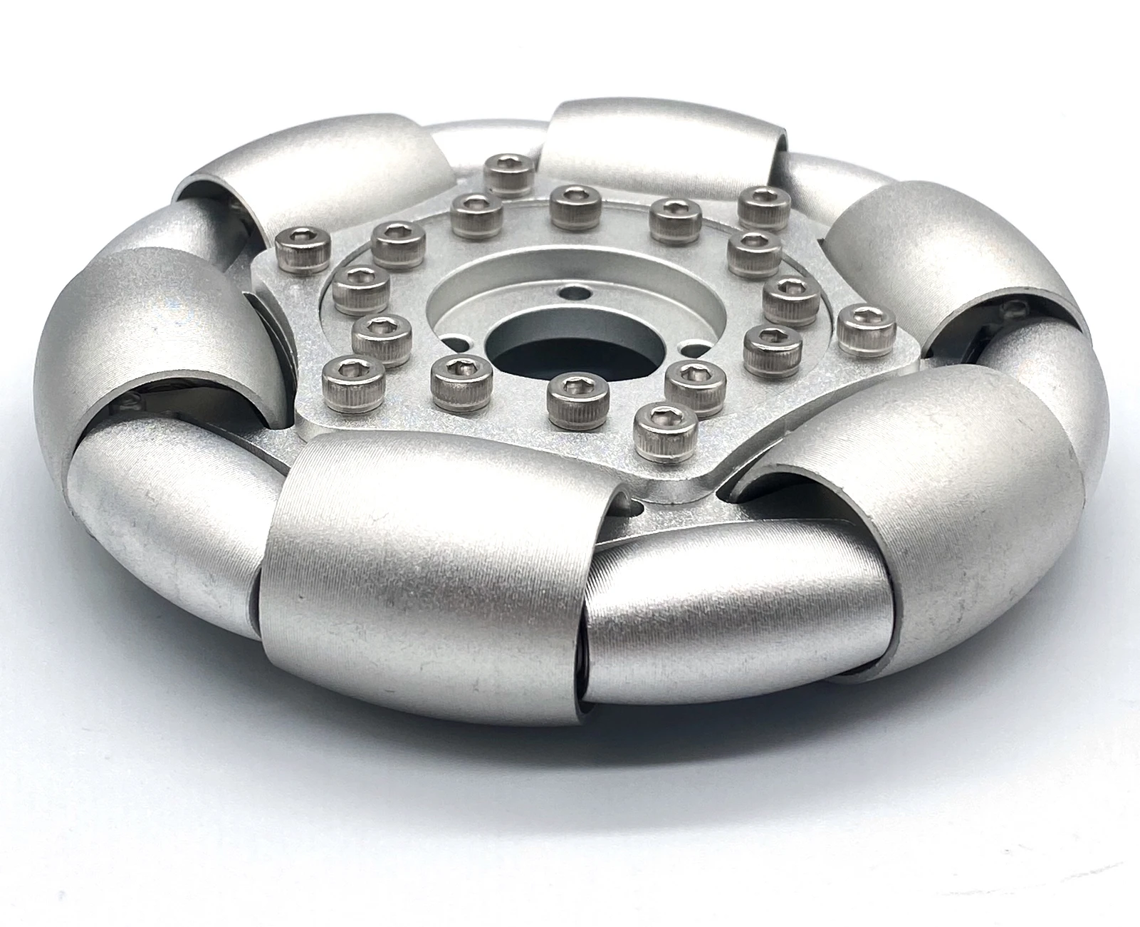 Balance Ball Type Omni Wheel 14210, 20kg Rated Load, 127mm Aluminum Wheel for Ballbot and Mining Conveyor Systems
Balance Ball Type Omni Wheel 14210, 20kg Rated Load, 127mm Aluminum Wheel for Ballbot and Mining Conveyor Systems