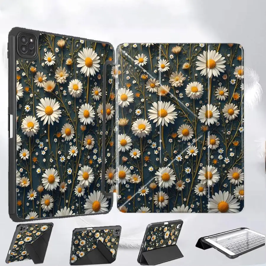 Красивый чехол-подставка с ромашками для iPad Air 4 5 M3 M2 M4 11 дюймов, Mini 6 7, Pro 11-го, 10-го, 9-го, 8-го, 7-го поколений, 12.9 дюймов Pro 2025
Красивый чехол-подставка с ромашками для iPad Air 4 5 M3 M2 M4 11 дюймов, Mini 6 7, Pro 11-го, 10-го, 9-го, 8-го, 7-го поколений, 12.9 дюймов Pro 2025