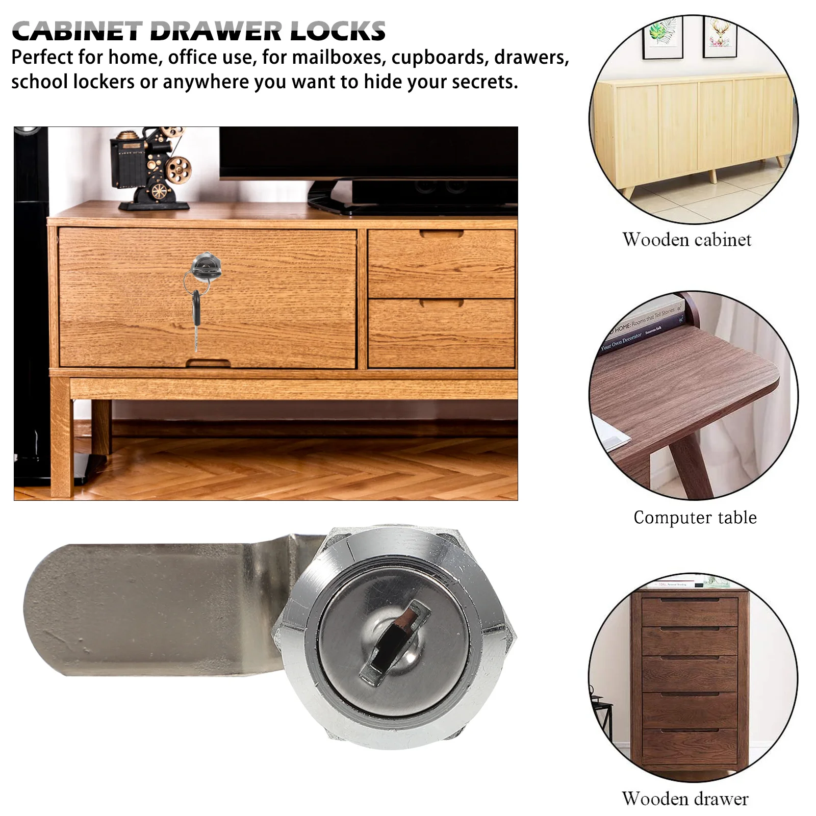 File Cabinet Lock Safe Durable Zinc Alloy Long Servicing Life Drawer Safety Locks with Keys File Cabinet Lock Locks for Drawers
File Cabinet Lock Safe Durable Zinc Alloy Long Servicing Life Drawer Safety Locks with Keys File Cabinet Lock Locks for Drawers