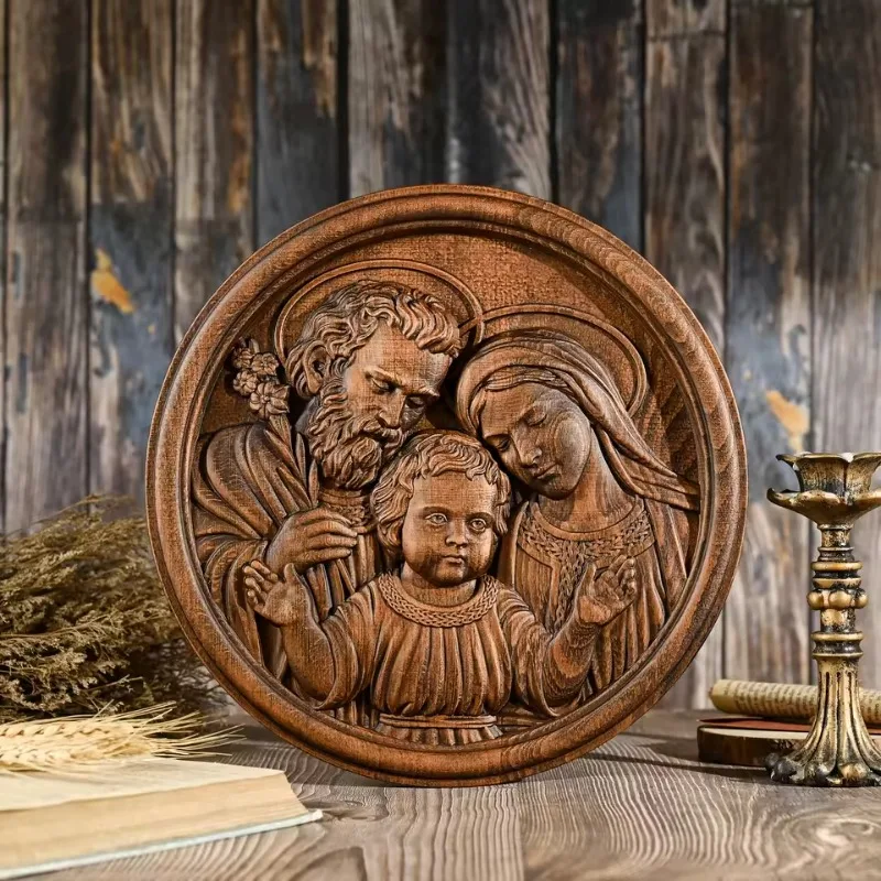 Religious Wood Carving Holy Family Ornaments Mary Joseph Statue Baby Jesus Catholic Decoration Gifts
Religious Wood Carving Holy Family Ornaments Mary Joseph Statue Baby Jesus Catholic Decoration Gifts